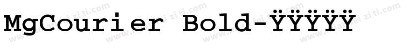 MgCourier Bold字体转换